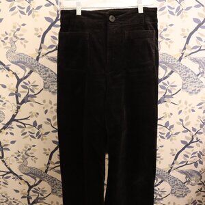 The Colette Cropped Wide-Leg Pants by Maeve: Corduroy Edition